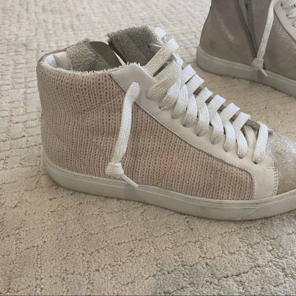 High top P448 sneakers. Worn 5 times and in great condition. Size 10
